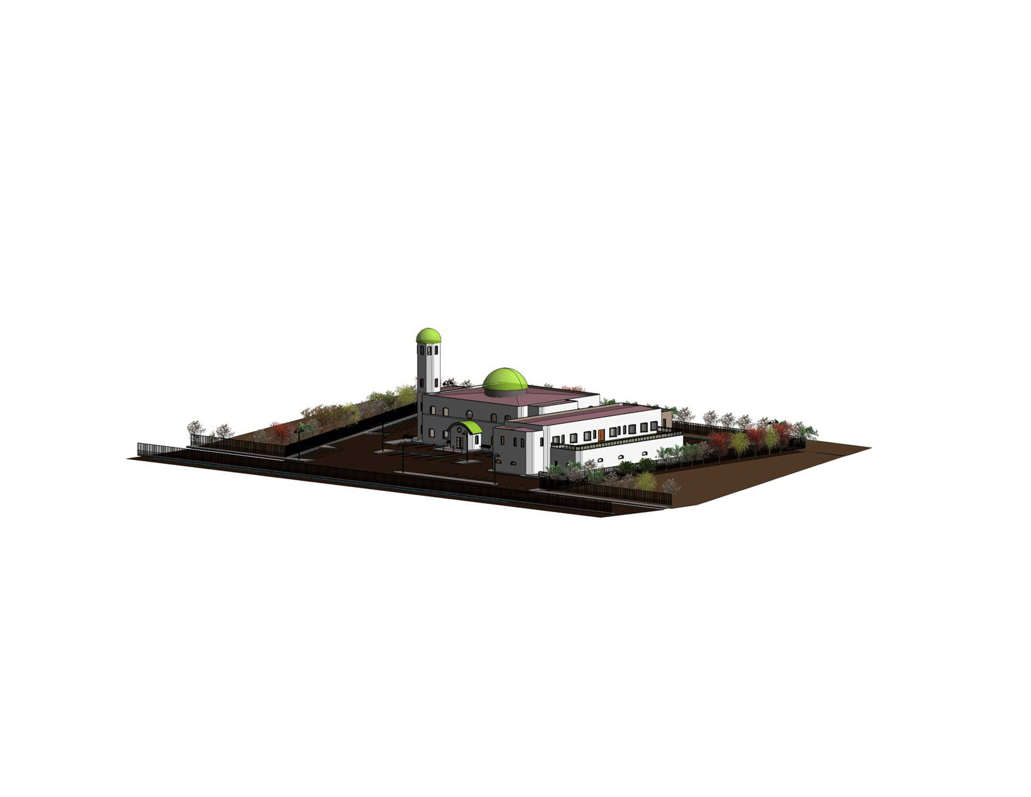 Architectural rendering of the Tralee Masjid development